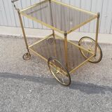 Vintage brass server