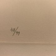 Lithographie originale avec gaufrage signée Kumi Sugai, S (3), 1990