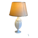 Vintage 1960s white opaline crystal lamp from Sèvres