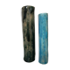 Two enamelled tubular vases