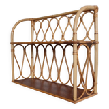 Rattan wall shelf 50s