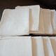 Nappe et ses 12 serviettes damasees décors floral rocaille  brodé monogramme