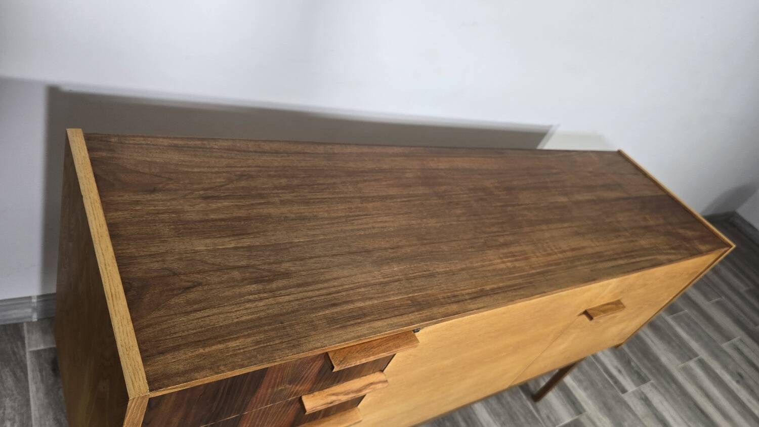 Vintage Wooden Sideboard by Frantisek Mezulanik, 1960