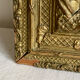 Antique mirror pediment