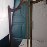 Pare-Feu Ancien en Laiton, Style Louis XV, L 83 cm / H 55 cm