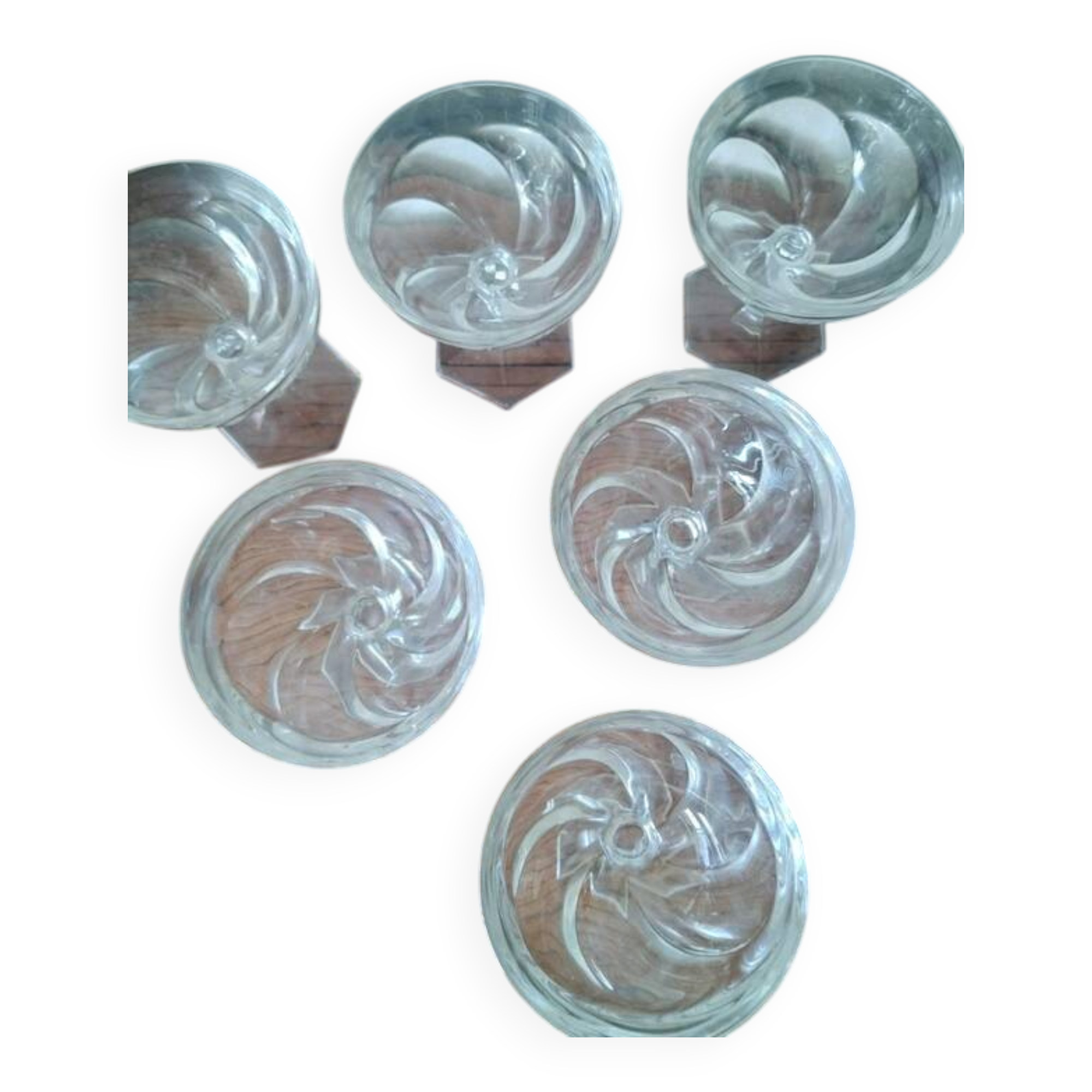 Crystal champagne glasses