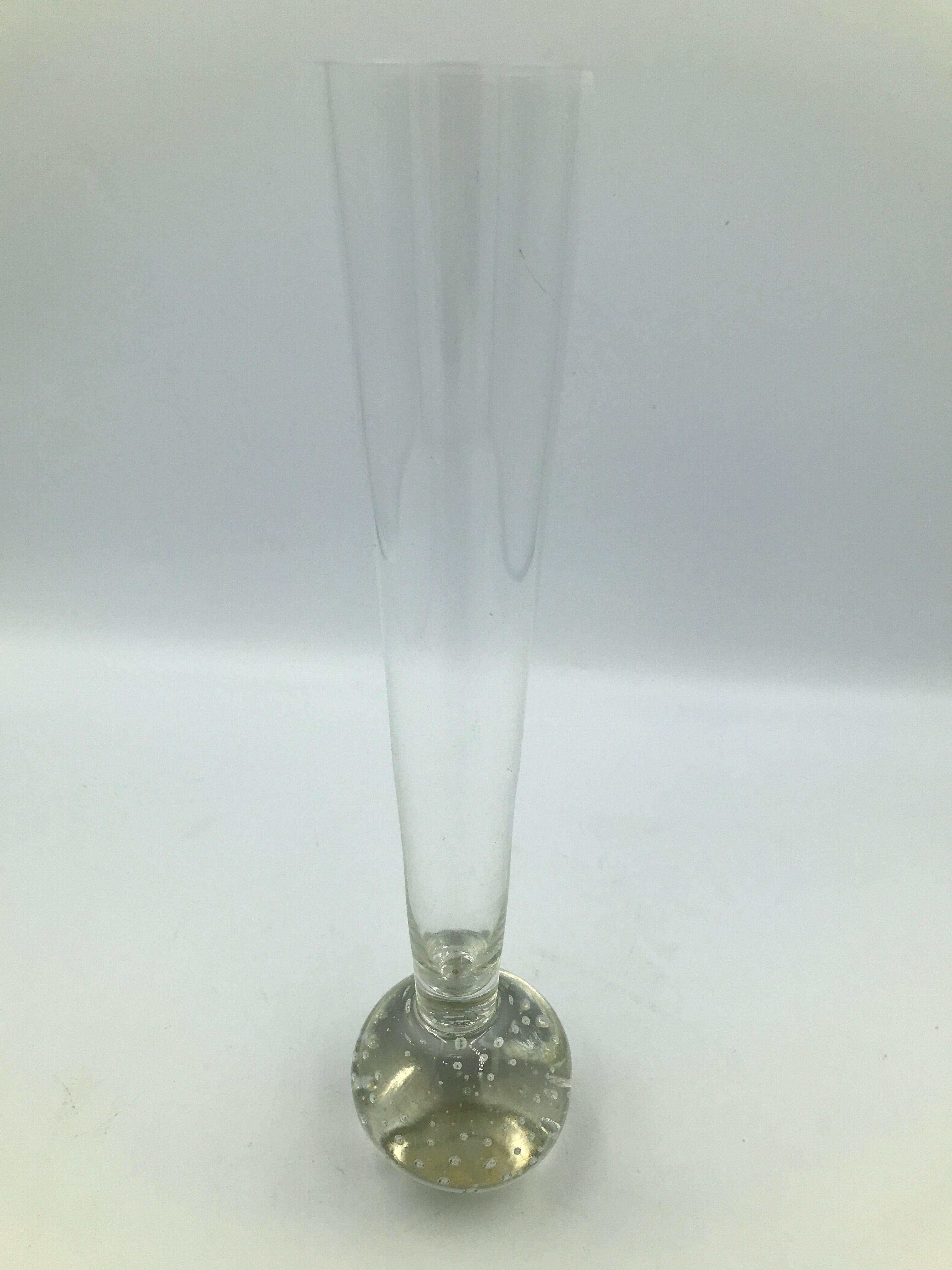 Set of 6Ssoliflore in bubbled glass 50s-60s