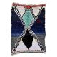 Tapis Berbère Boucherouite coloré - 133 x 188 cm