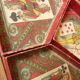 Ancient game of yellow wooden dwarf with pawns