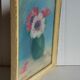 Pastel framed "The anemones" vintage