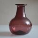 Blown and bubbled glass vase