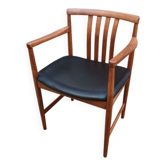 Scandinavian teak armchair from the 60s