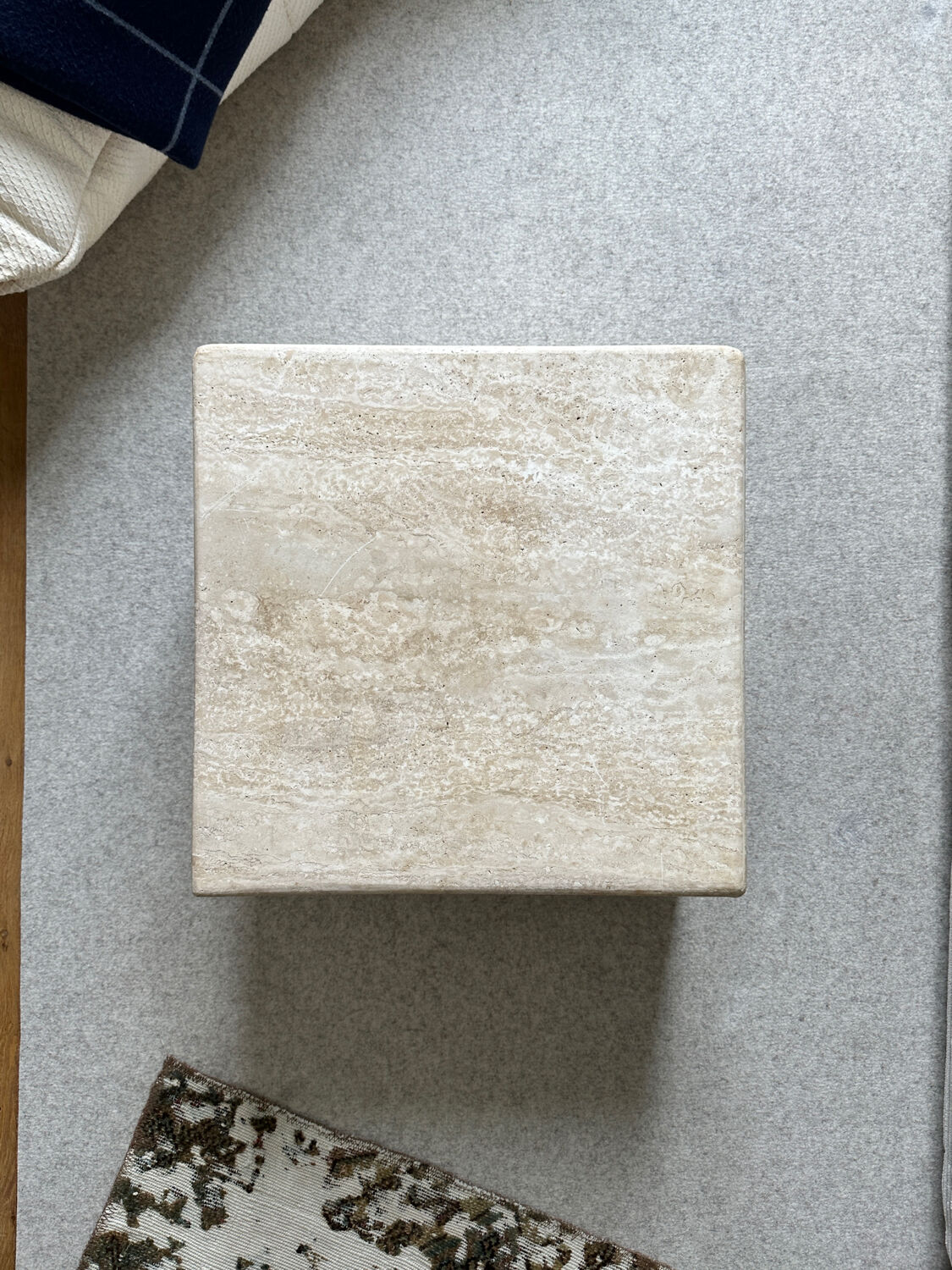 Table basse en travertin