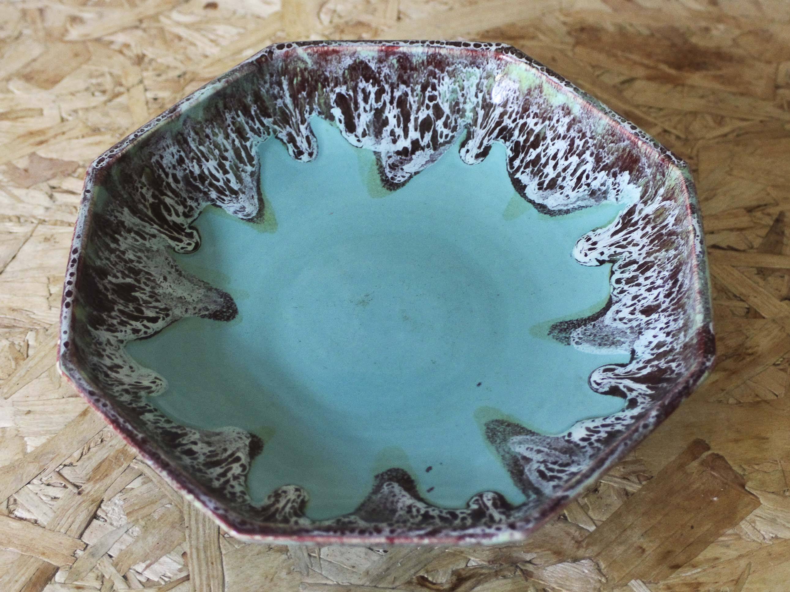 Gaubier Frères Puisaye ceramic standing bowl