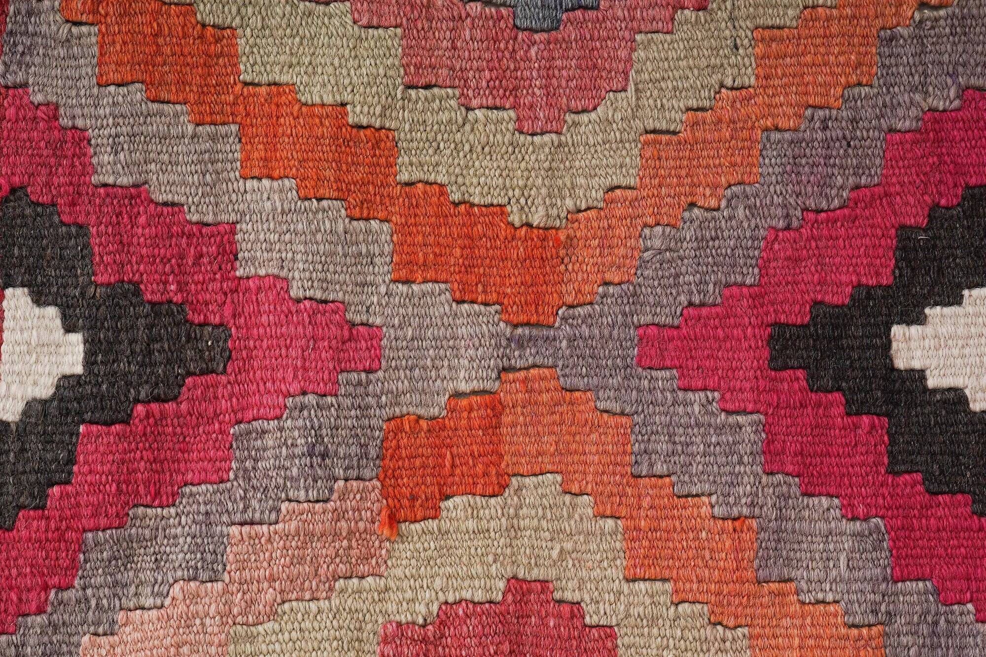 Vintage Turkish hallway rug 78x378 cm