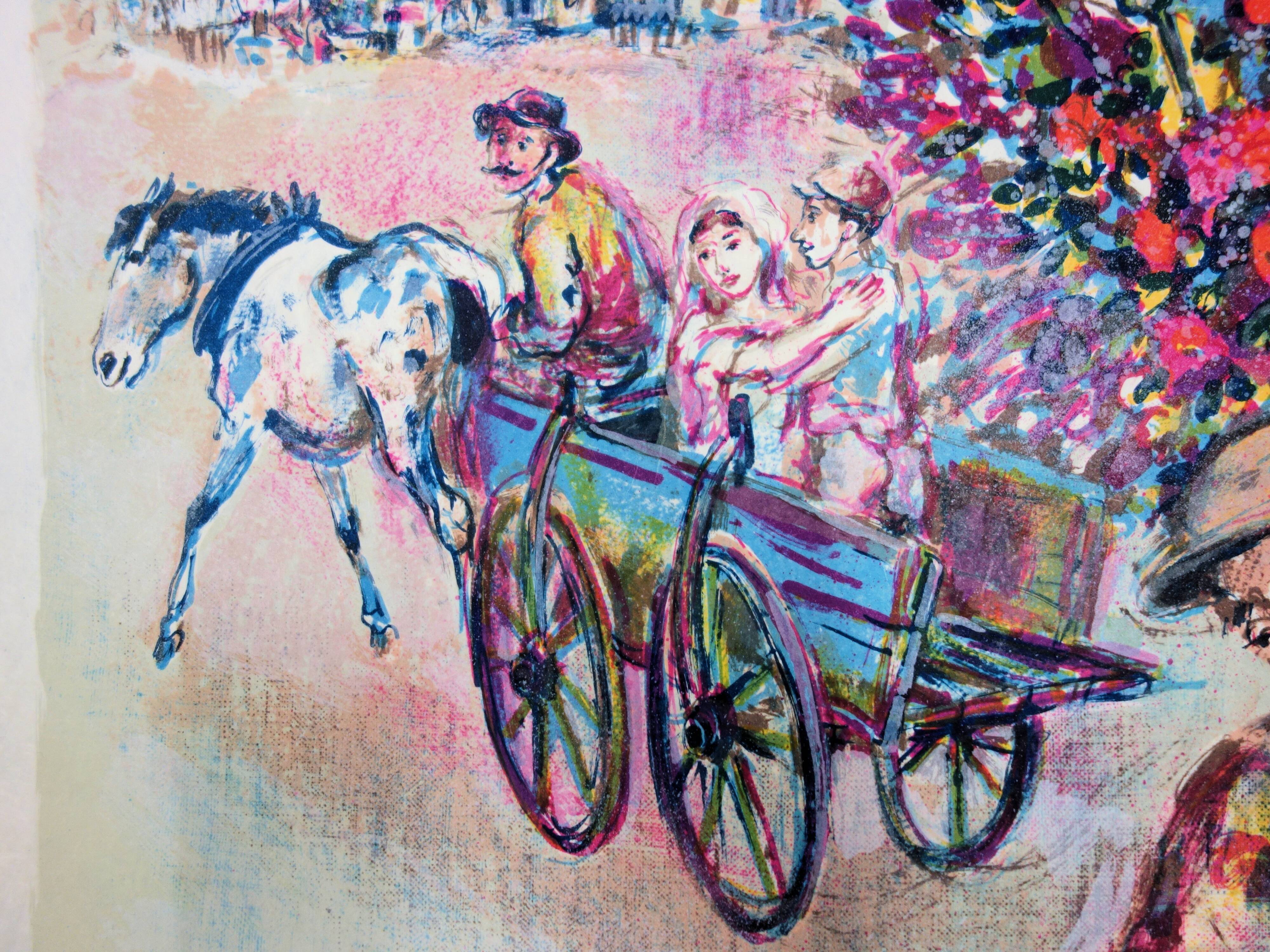 Walter Spitzer: The Jewish Wedding, original signed lithograph