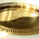 Solid brass tray with handles