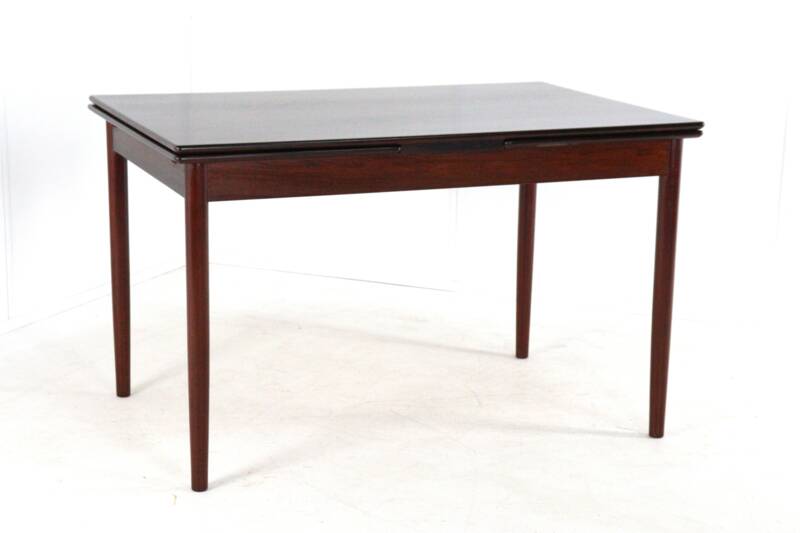 Table à manger extensible en bois de rose 'Stenstrup' - style mid-century moderne