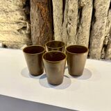 Ensemble de 4 tasse en grès vintage