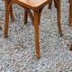 Set of 6 Baumann bistro chairs from the 50s stamp with iron