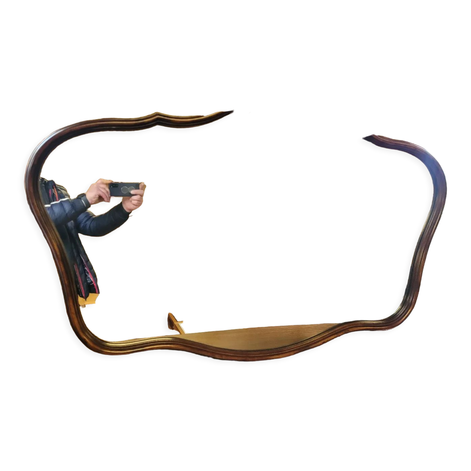 Louis XV style wooden mirror