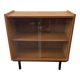 Vintage oak display cabinet from the 1960s.