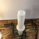 White glass vase