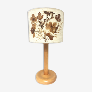 Lampe chevet en pin 1970