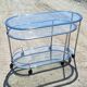 1970s chrome metal serving cart