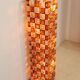 Floor Lamp in Amber and Crystal Pulegoso Glass by Poliarte, Italy, 1970s