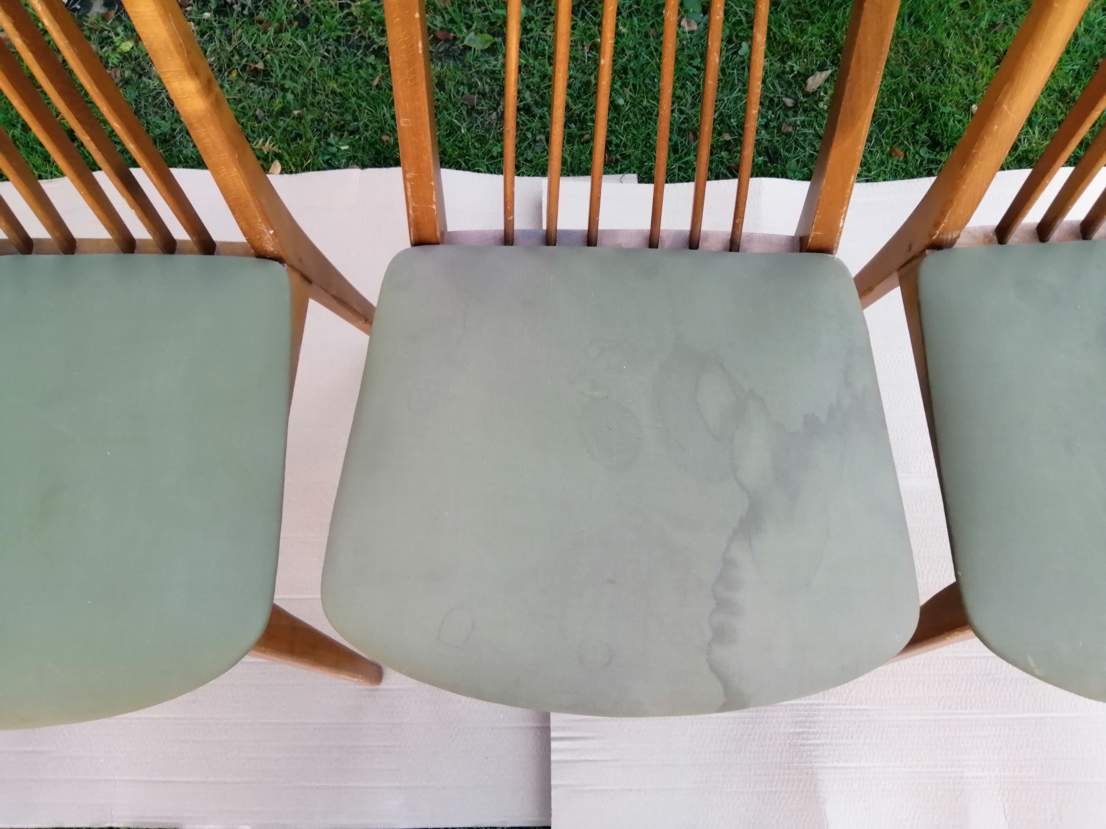 Set of four Scandinavian style chairs