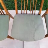 Set of four Scandinavian style chairs