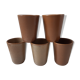 Set of 5 glasses in Digoin stoneware years 60-70