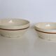 pair of salad bowls, French earthenware, bistro