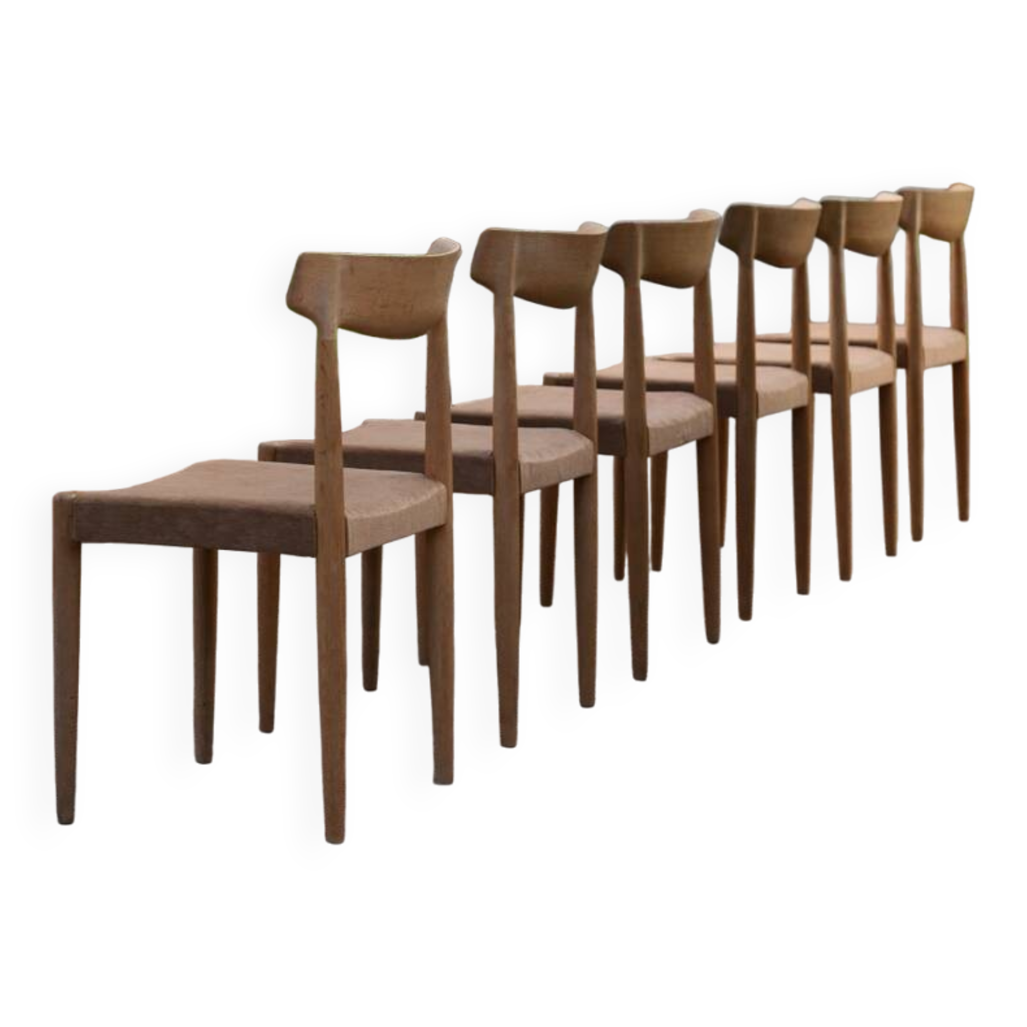 Danish Knud Faerch Chair Set Model 343