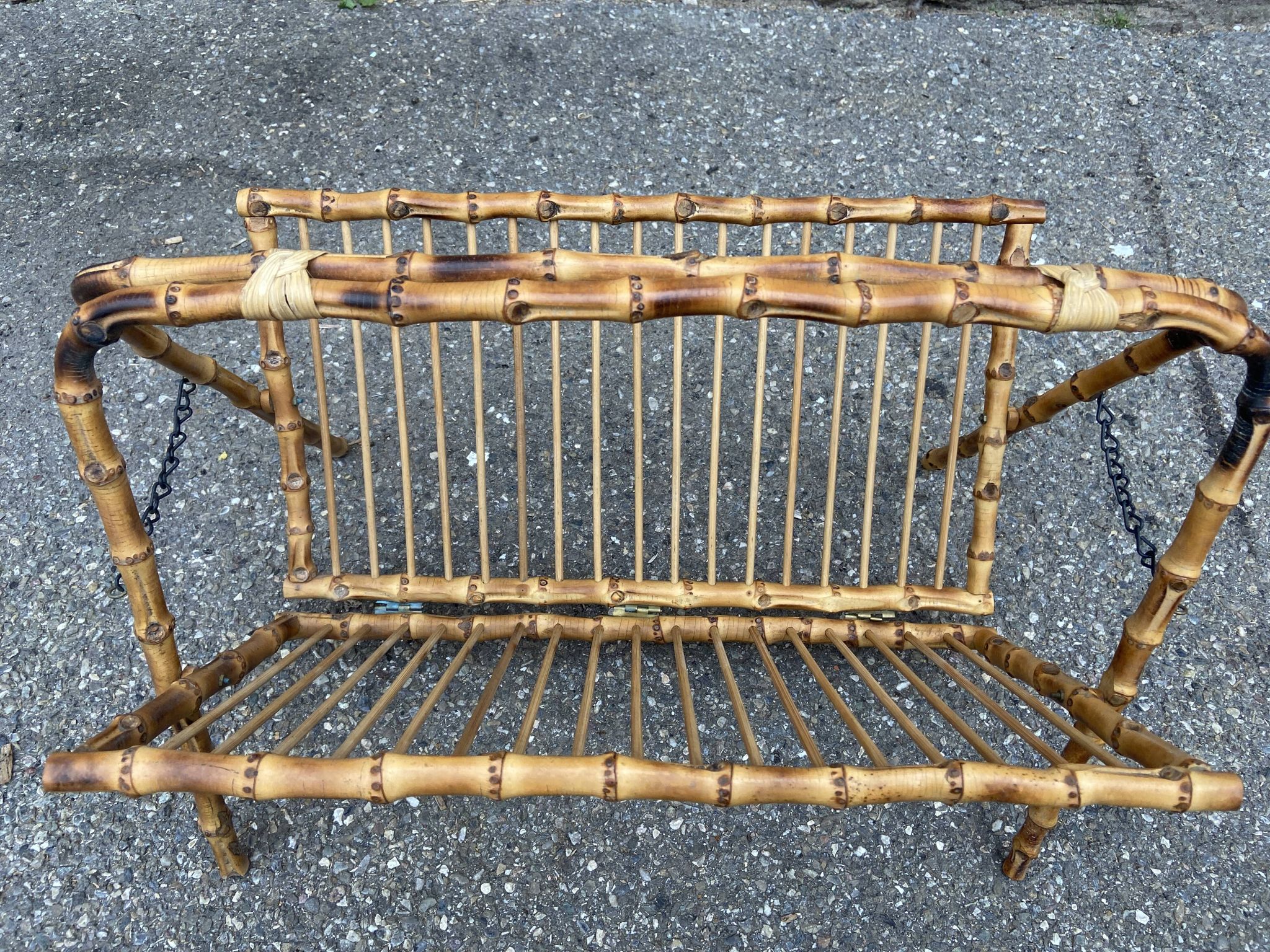 Porte revues bambou vintage 1940