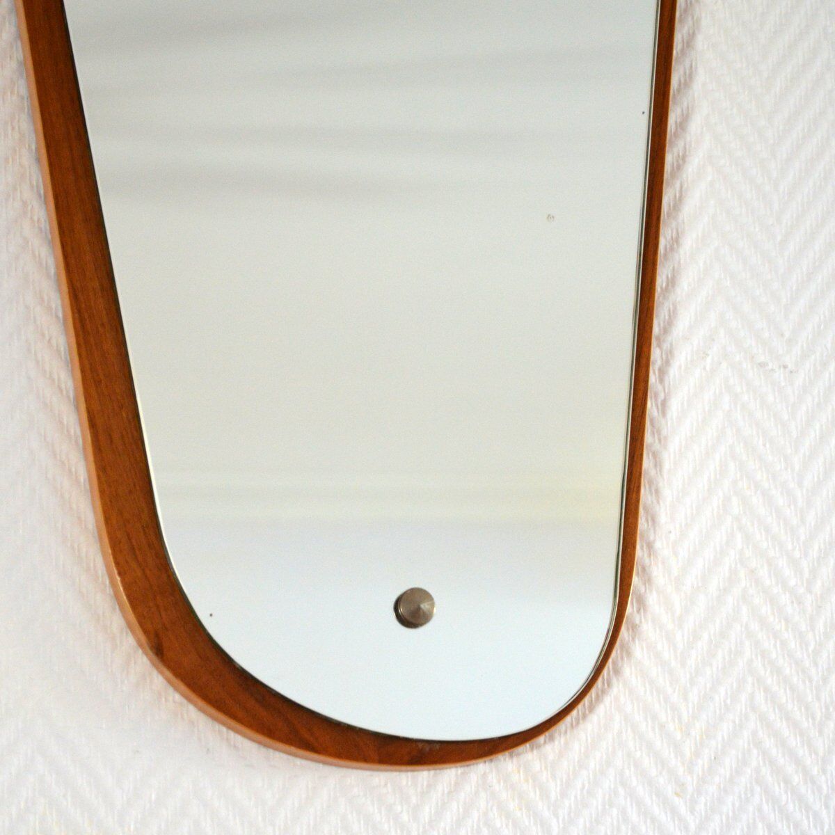 Scandinavian mirror shape free 1960 - 38x81cm