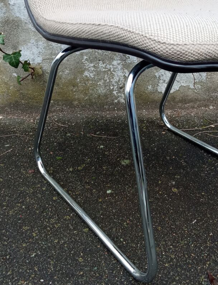 Steelcase Strafor chair, sled legs, 1970s