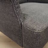 Grey armchair, Italian design, 1970s, production: Italy