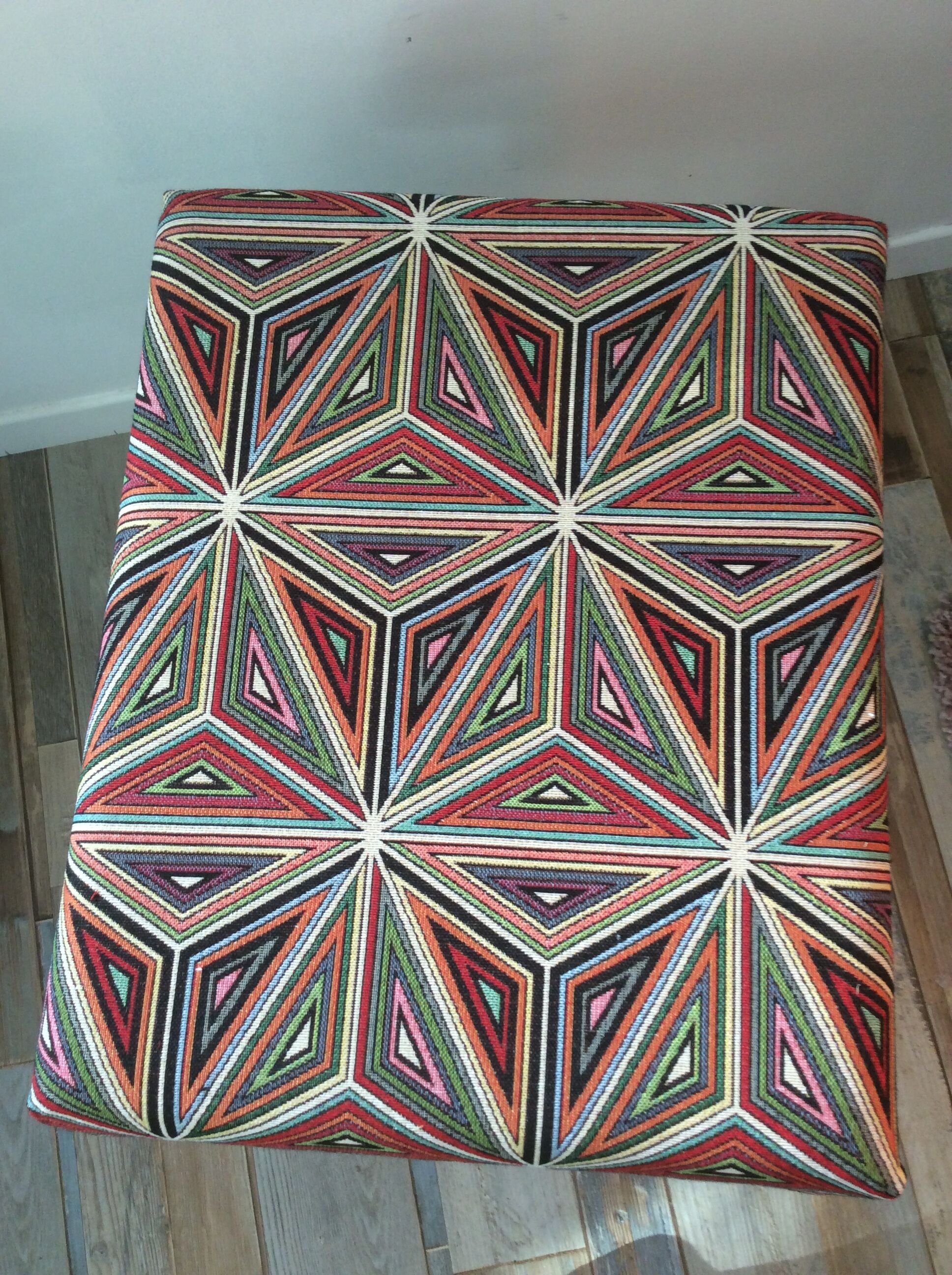 Stool with built-in stepladder from the 70s