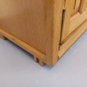 Vintage Guillerme et Chambron wardrobe in solid oak from the 60s