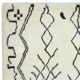 Contemporary Handmade Moroccan Berber Tulu Rug, 100% Natural Wool
