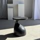 Sexy Neck - Solid wood side table (monoxyle) in organic shape colour