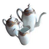Complete coffee service in Limoges porcelain
