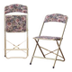 2 folding chairs with CHAISOR flower tapestry