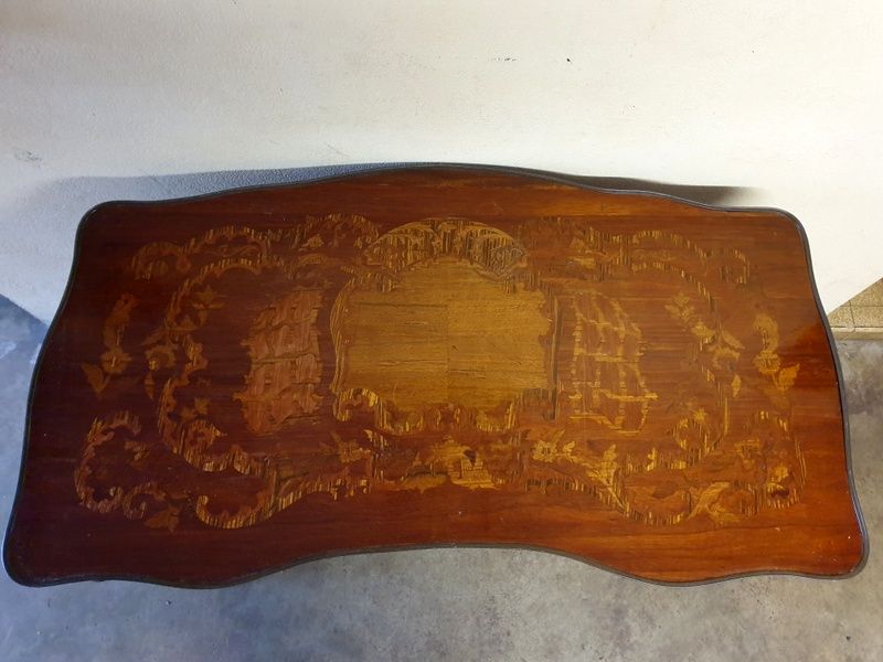 Old office - Louis XV style - Veneer wood and gilded bronze - richly inlaid