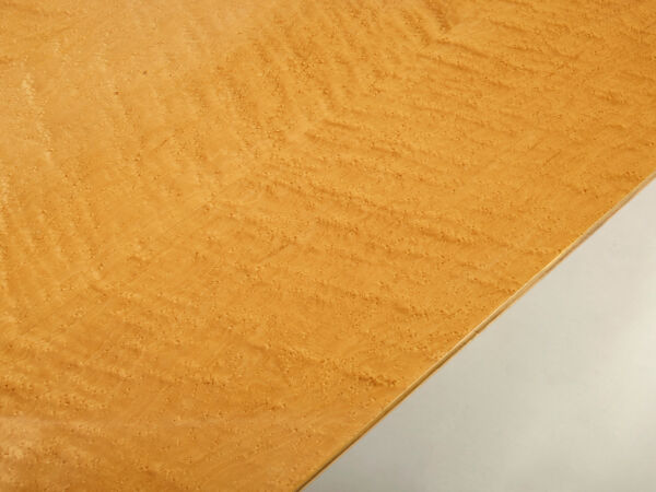 Table basse érable laiton Giovanni Offredi Saporiti 1980