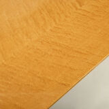 Very large coffee table maple brass Giovanni Offredi Saporiti 1980