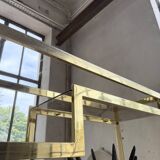 Brass shelf 1970 Belgo Chrom regency