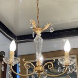 Three-light crystal chandelier